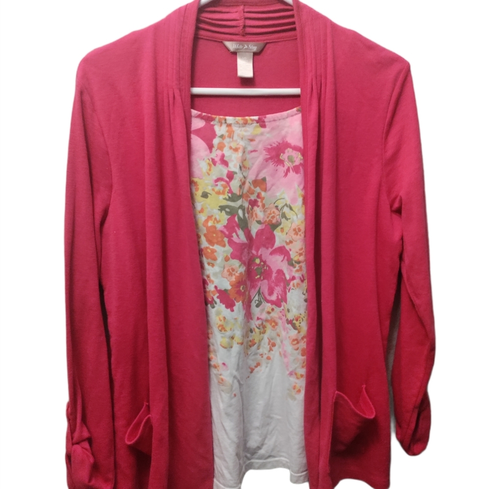 White Stag Layered Cardigan